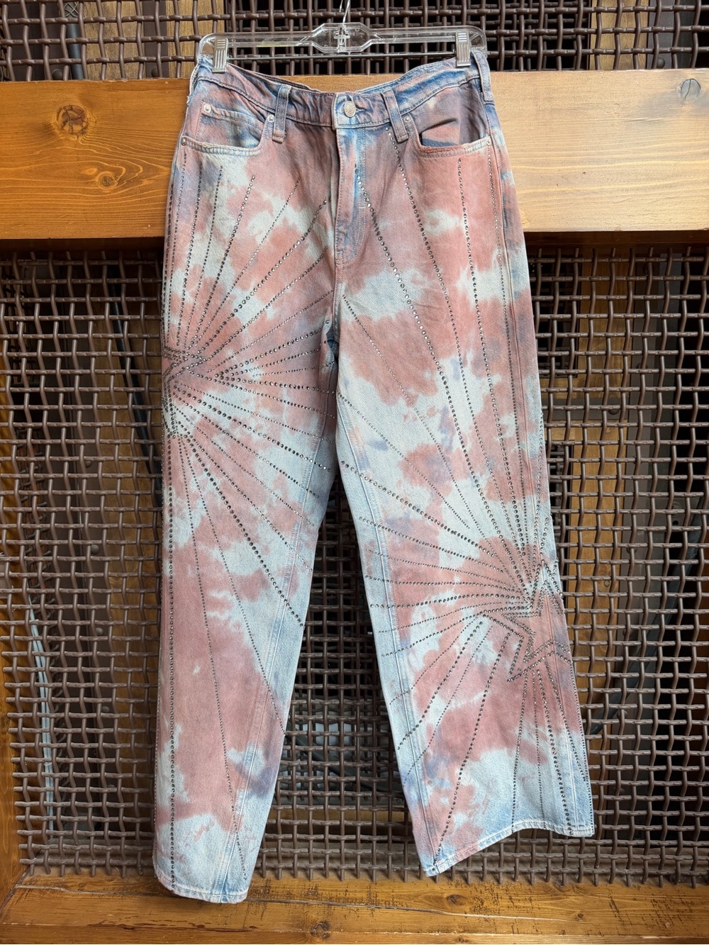 Free People We The Free Aurora Rhinestone Jeans Size 27